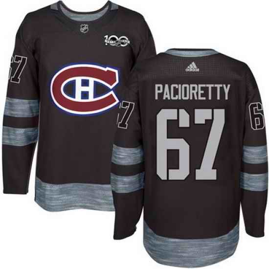 Canadiens #67 Max Pacioretty Black 1917 2017 100th Anniversary Stitched NHL Jersey